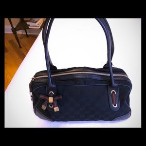 Gucci black canvas bag